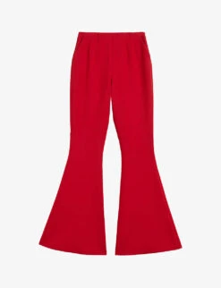 Ted Baker Bevis Panel Flared High-rise Stretch-woven Trousers