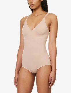 Wolford 3W Forming Stretch-cotton Body -Sweaty Betty Store R04000735 ROSE ALT02