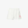 Sporty & Rich X Prince Disco Cotton-jersey Shorts -Sweaty Betty Store R04001495 HEATHERGRAYPINK M