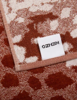 Kenzo Jump Leopard-print Organic-cotton Beach Towel 170cm X 102cm -Sweaty Betty Store R04003953 BROWNSIENNE ALT04