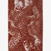 Kenzo Jump Leopard-print Organic-cotton Beach Towel 170cm X 102cm -Sweaty Betty Store R04003953 BROWNSIENNE M