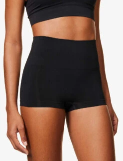 Spanx EcoCare High-rise Stretch-woven Boxer Briefs 9 Spanx EcoCare High-rise Stretch-woven Boxer Briefs -Sweaty Betty Store R04004273 VERYBLACK ALT02