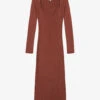 By Malina Tulip Ribbed Knitted Midi Dress 2 By Malina Tulip Ribbed Knitted Midi Dress -Sweaty Betty Store R04005513 MOCHA M