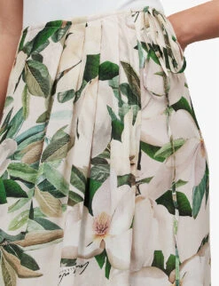 AllSaints Maria Floral-print Woven Sarong -Sweaty Betty Store R04006696 CHALKWHITE ALT04