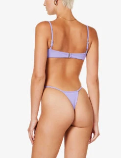 Monaco Underwired Stretch-woven Bikini Top 10 Monaco Underwired Stretch-woven Bikini Top -Sweaty Betty Store R04006951 VIOLET ALT03