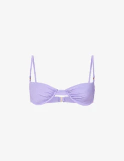 Monaco Underwired Stretch-woven Bikini Top