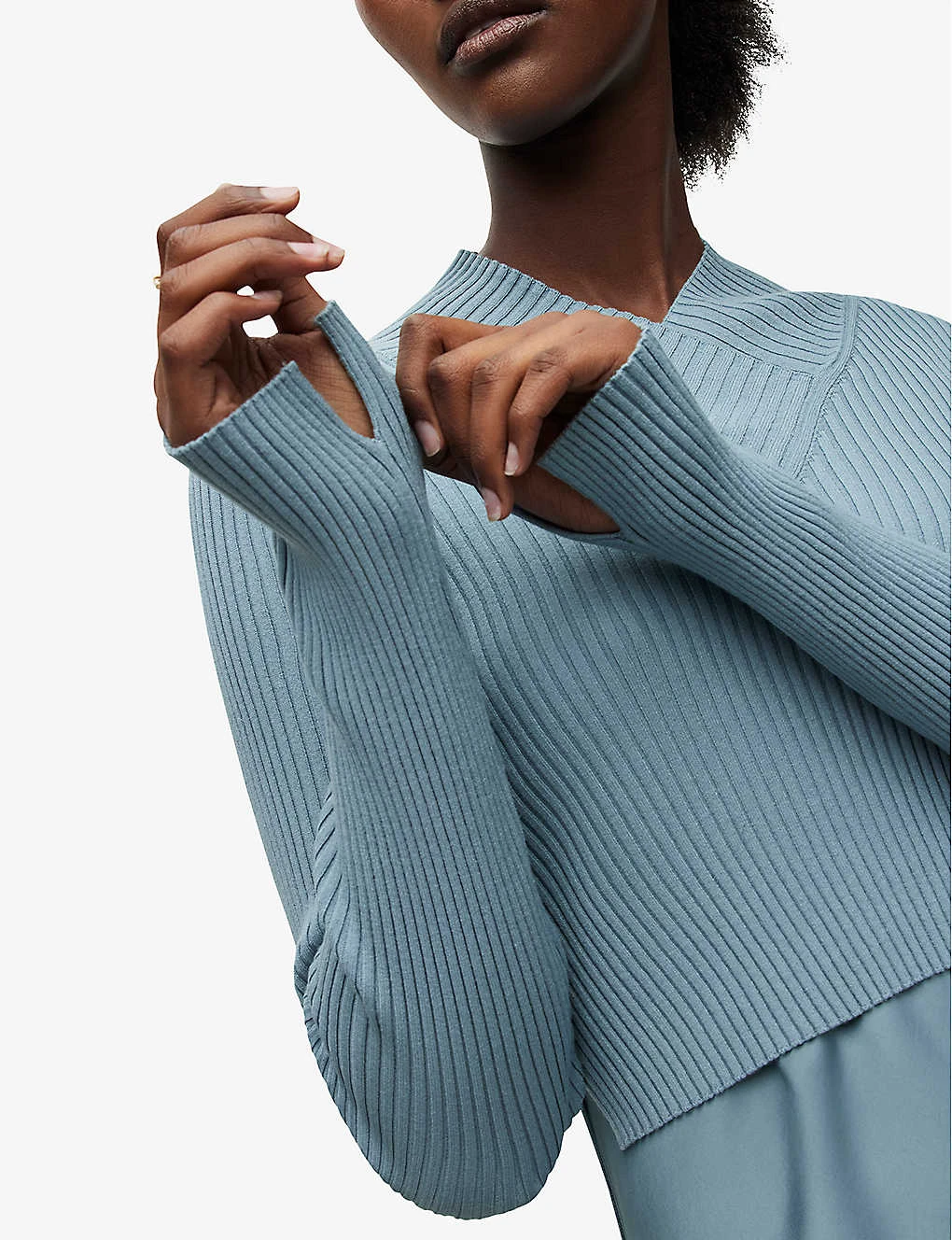 AllSaints Hana Cactus Woven Midi Dress And Jumper Set 7 AllSaints Hana Cactus Woven Midi Dress And Jumper Set - Image 5