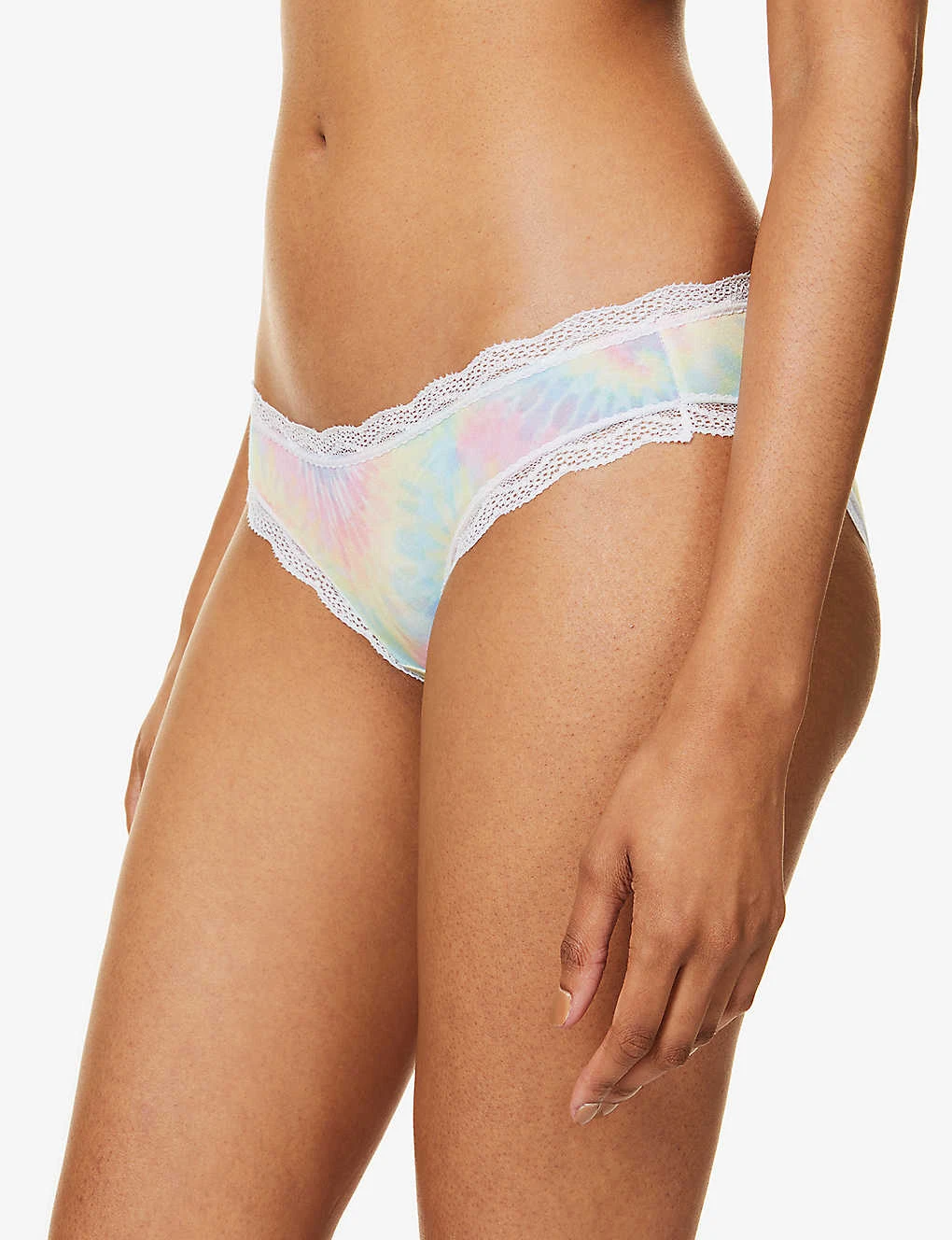 Tie-dye Printed Mid-rise Stretch-woven Briefs 5 Tie-dye Printed Mid-rise Stretch-woven Briefs - Image 3