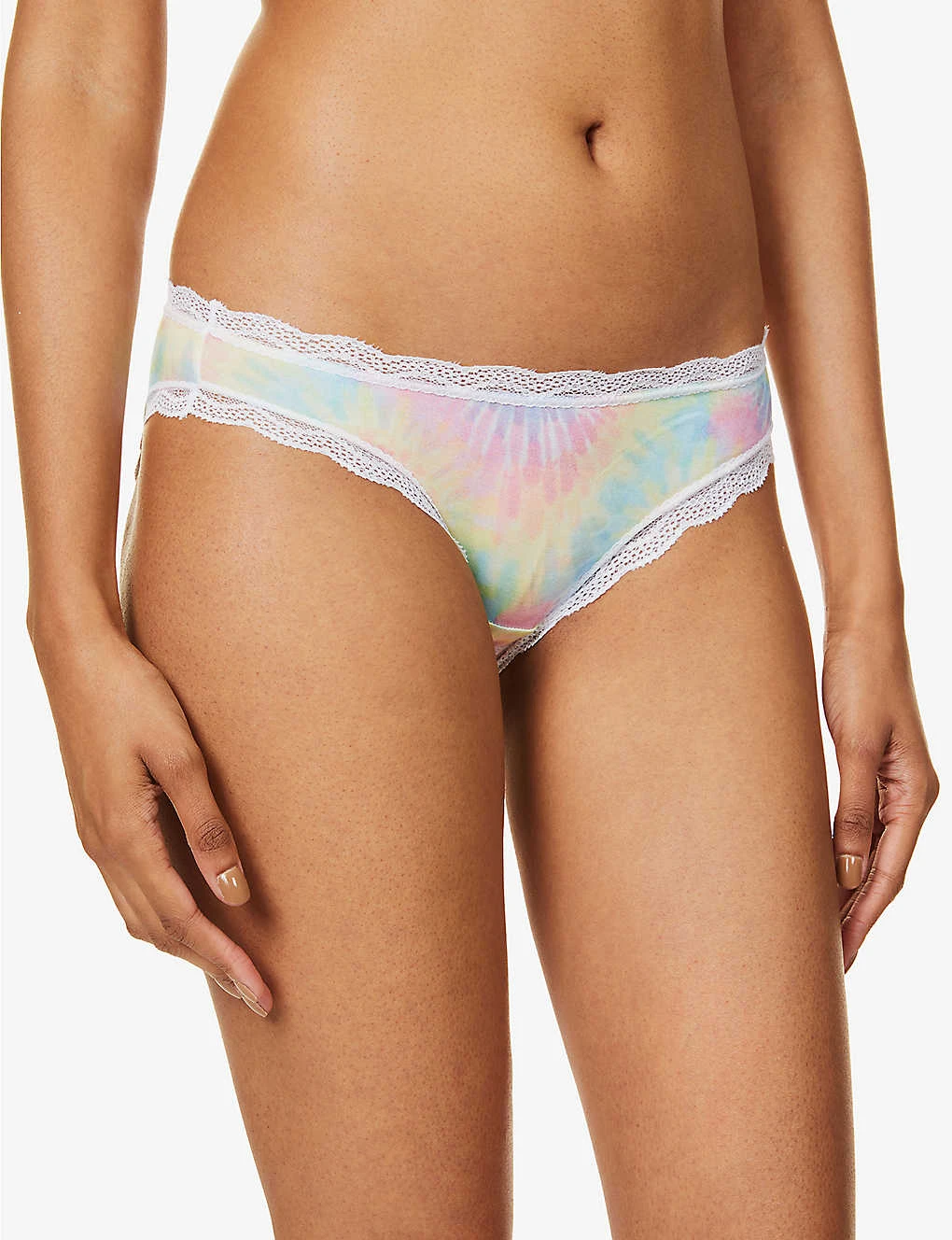 Tie-dye Printed Mid-rise Stretch-woven Briefs 7 Tie-dye Printed Mid-rise Stretch-woven Briefs - Image 5