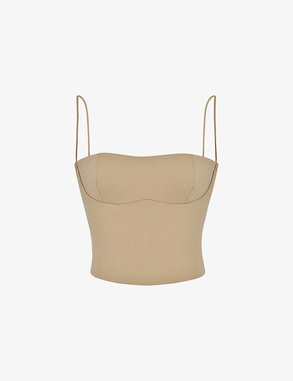Audette Panelled Cotton Corset Top 3 Audette Panelled Cotton Corset Top
