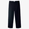 Split-hem Relaxed-fit Straight-leg High-rise Stretch-woven Trousers -Sweaty Betty Store R04031889 BLACK M