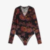 Ted Baker Lauriy Floral-print Stretch-devoré Velvet Bodysuit 1 Ted Baker Lauriy Floral-print Stretch-devoré Velvet Bodysuit -Sweaty Betty Store R04031979 BLACK M
