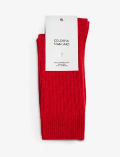 Colorful Standard Ribbed-edge Recycled-merino Wool Socks