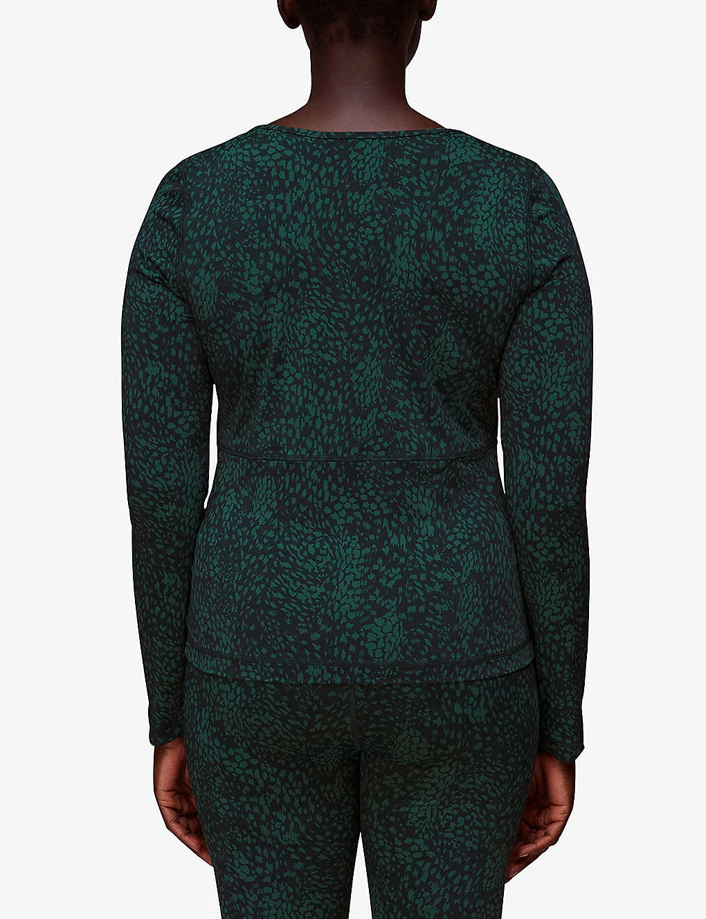 Whistles Animal-print Square-neck Recycled-nylon Sports Top 6 Whistles Animal-print Square-neck Recycled-nylon Sports Top - Image 4