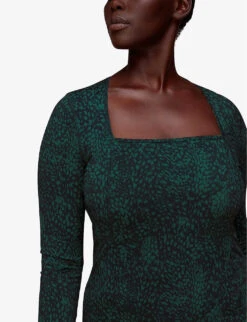 Whistles Animal-print Square-neck Recycled-nylon Sports Top 11 Whistles Animal-print Square-neck Recycled-nylon Sports Top -Sweaty Betty Store R04056784 MULTICOLOURED ALT04