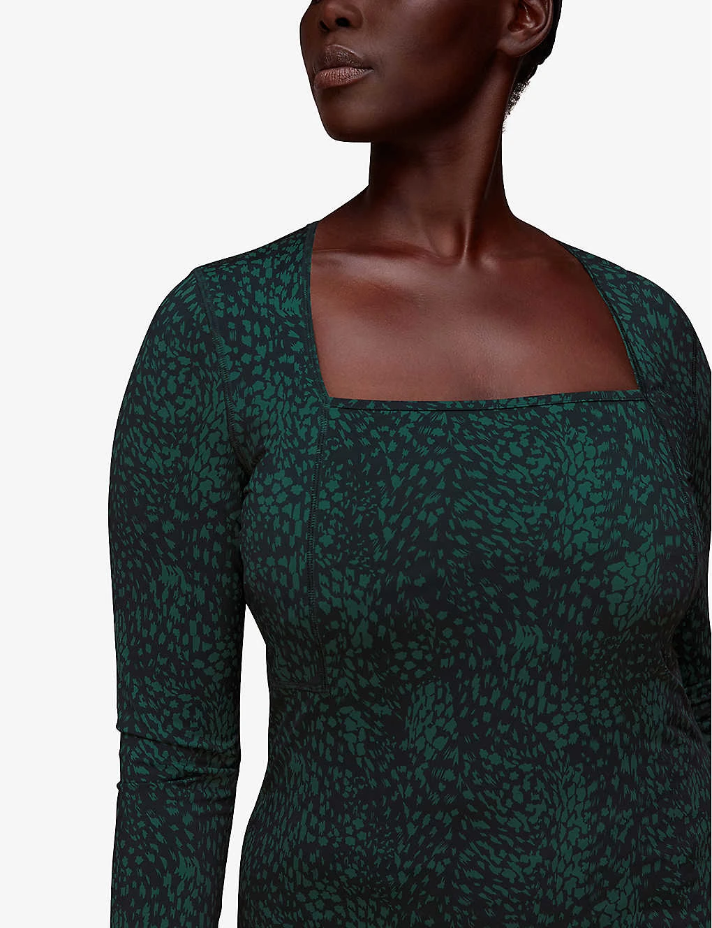 Whistles Animal-print Square-neck Recycled-nylon Sports Top 7 Whistles Animal-print Square-neck Recycled-nylon Sports Top - Image 5