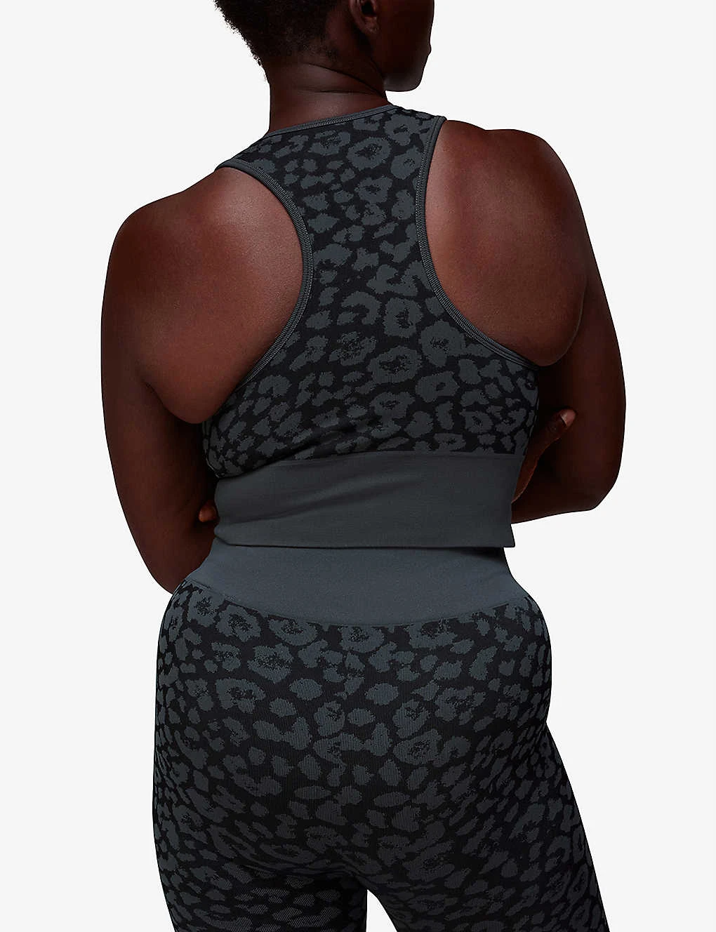Whistles Animal-print Seamless Stretch-jersey Sports Bra 6 Whistles Animal-print Seamless Stretch-jersey Sports Bra - Image 4