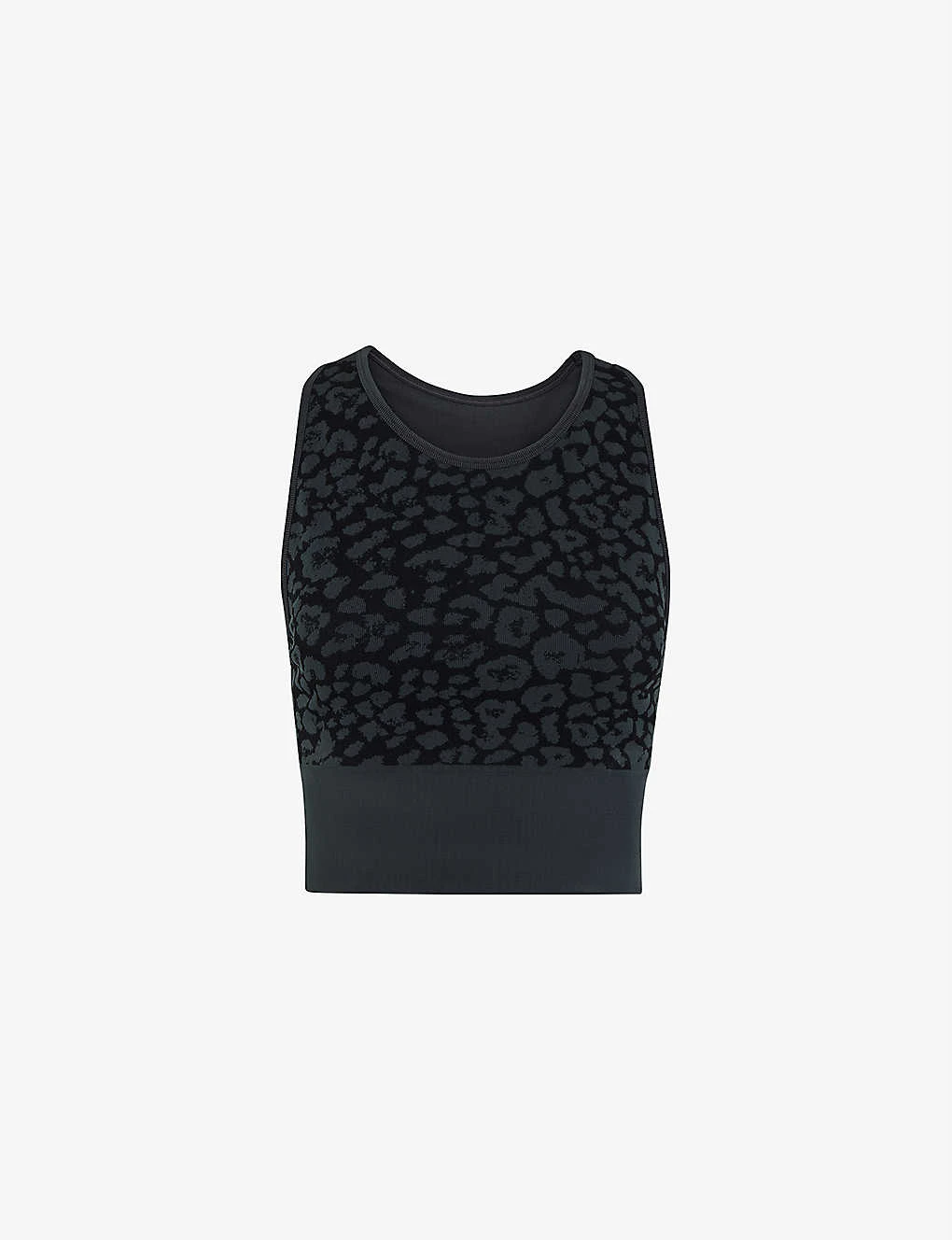 Whistles Animal-print Seamless Stretch-jersey Sports Bra 3 Whistles Animal-print Seamless Stretch-jersey Sports Bra