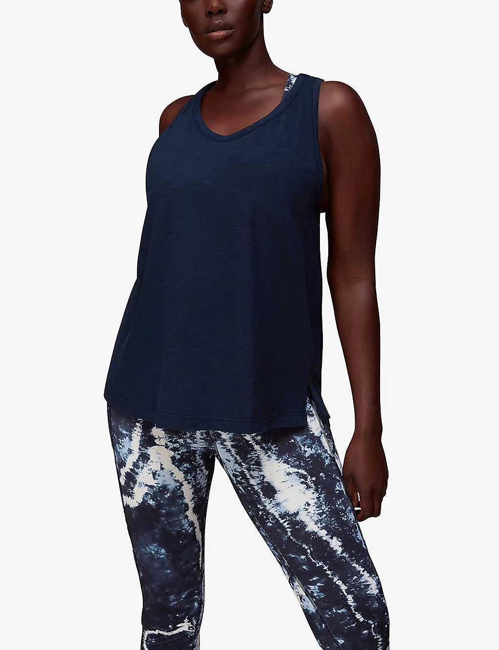 Whistles Scoop-neck Curved-hem Cotton-jersey Vest Top 5 Whistles Scoop-neck Curved-hem Cotton-jersey Vest Top - Image 3