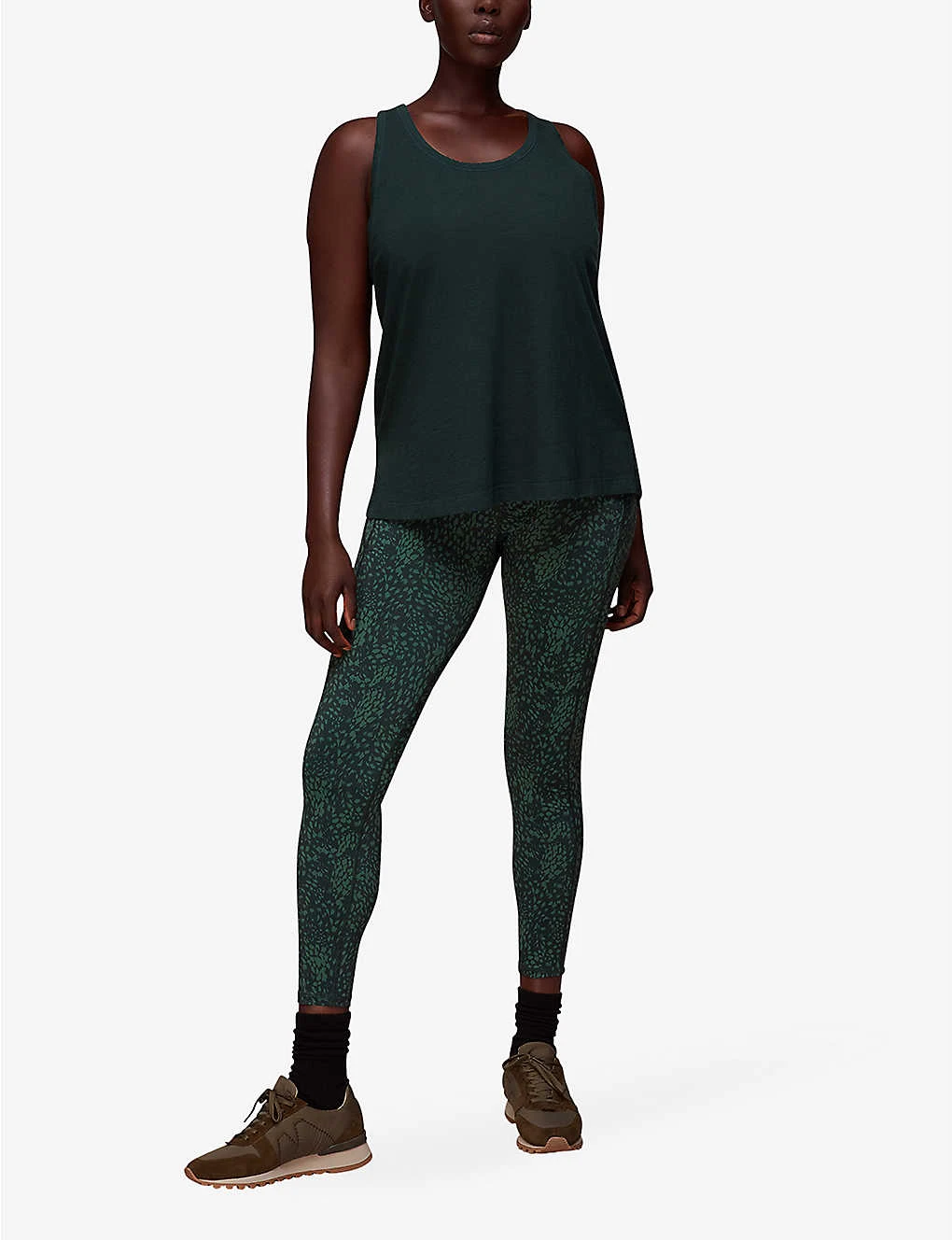 Whistles Scoop-neck Racerback Cotton Vest Top 4 Whistles Scoop-neck Racerback Cotton Vest Top - Image 2