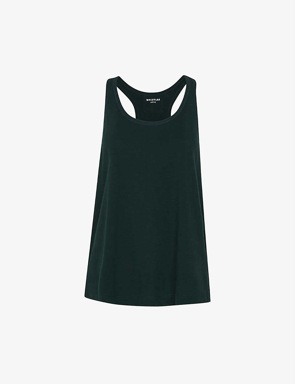 Whistles Scoop-neck Racerback Cotton Vest Top 3 Whistles Scoop-neck Racerback Cotton Vest Top