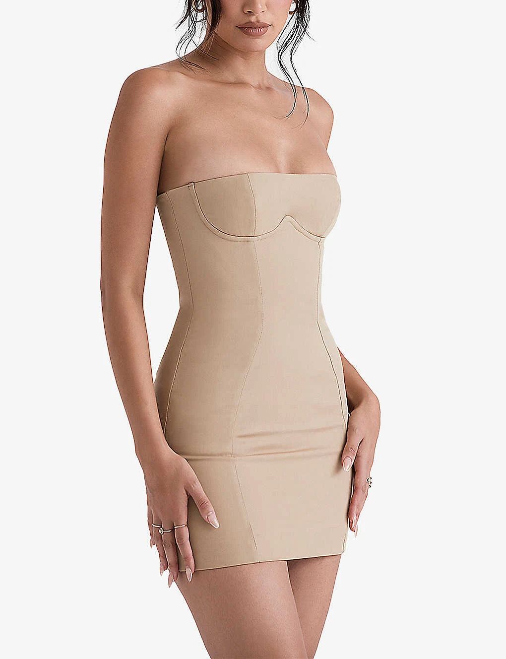 Elissa Strapless Cotton-twill Mini Dress 5 Elissa Strapless Cotton-twill Mini Dress - Image 3