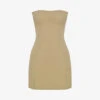 Elissa Strapless Cotton-twill Mini Dress