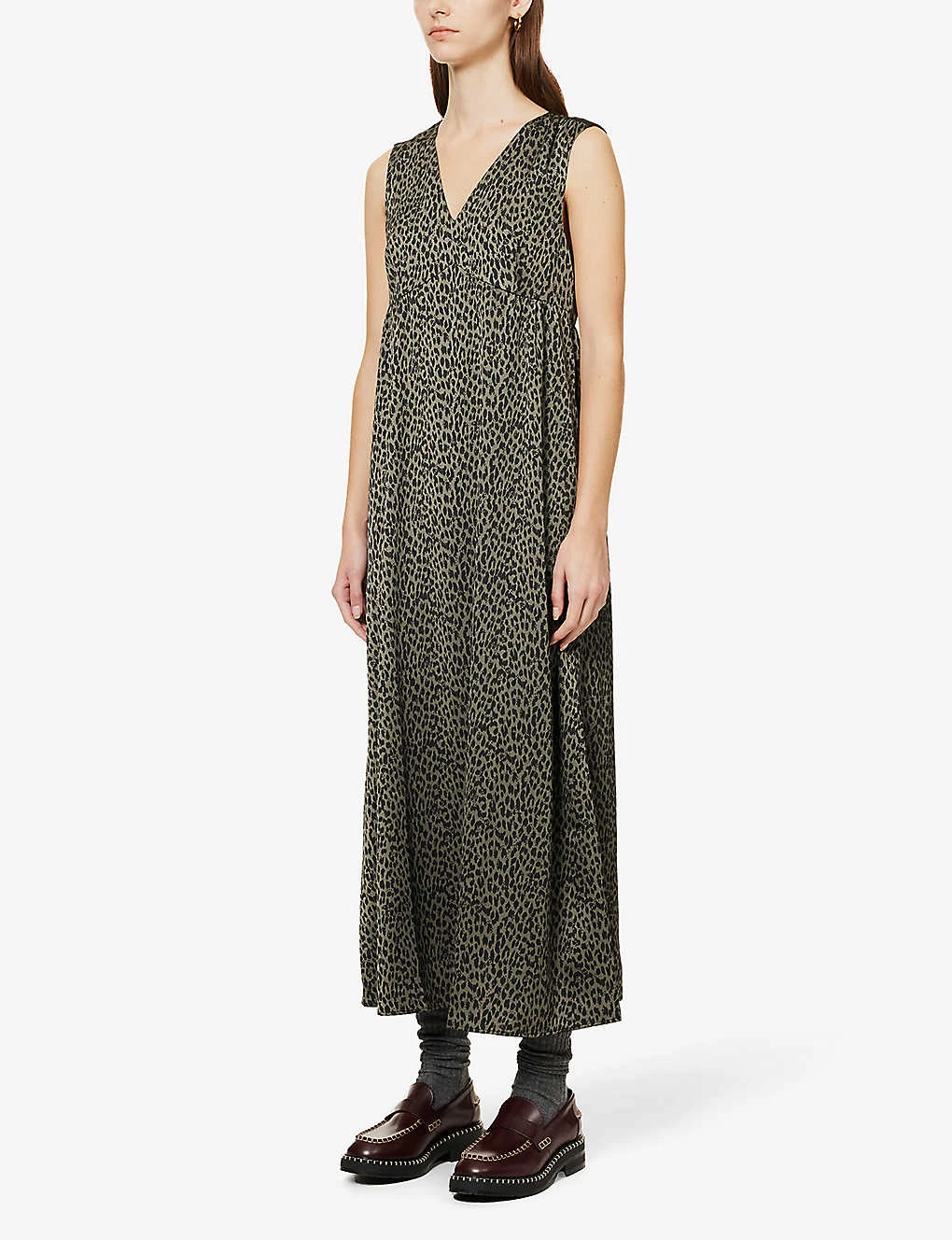 Ikks Sleeveless Printed Maxi Dress 5 Ikks Sleeveless Printed Maxi Dress - Image 3