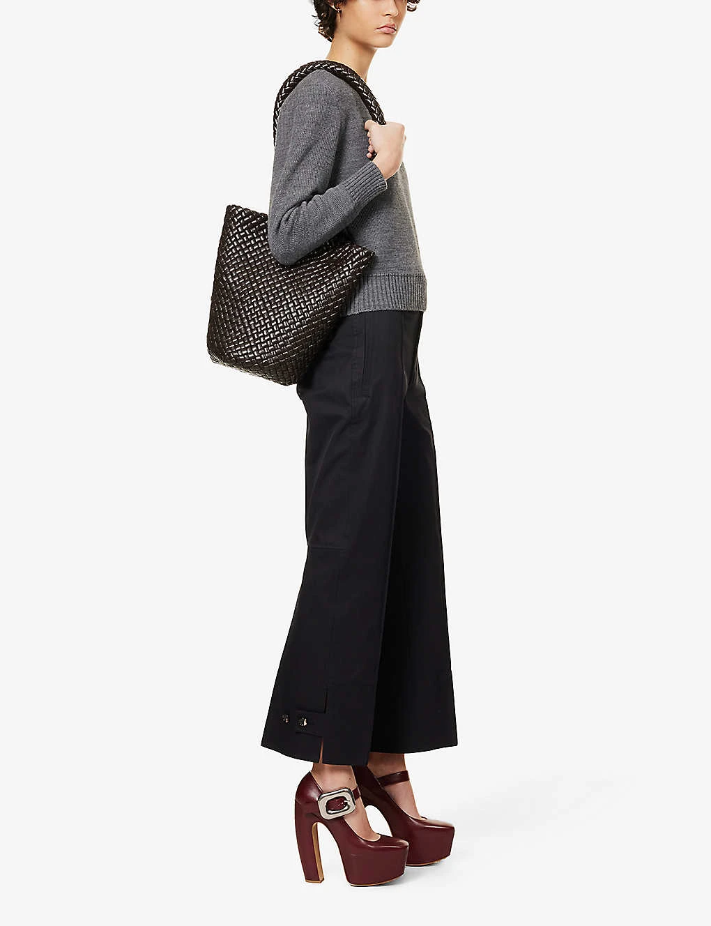 Bottega Veneta Wide-leg High-rise Wool Trousers 4 Bottega Veneta Wide-leg High-rise Wool Trousers - Image 2