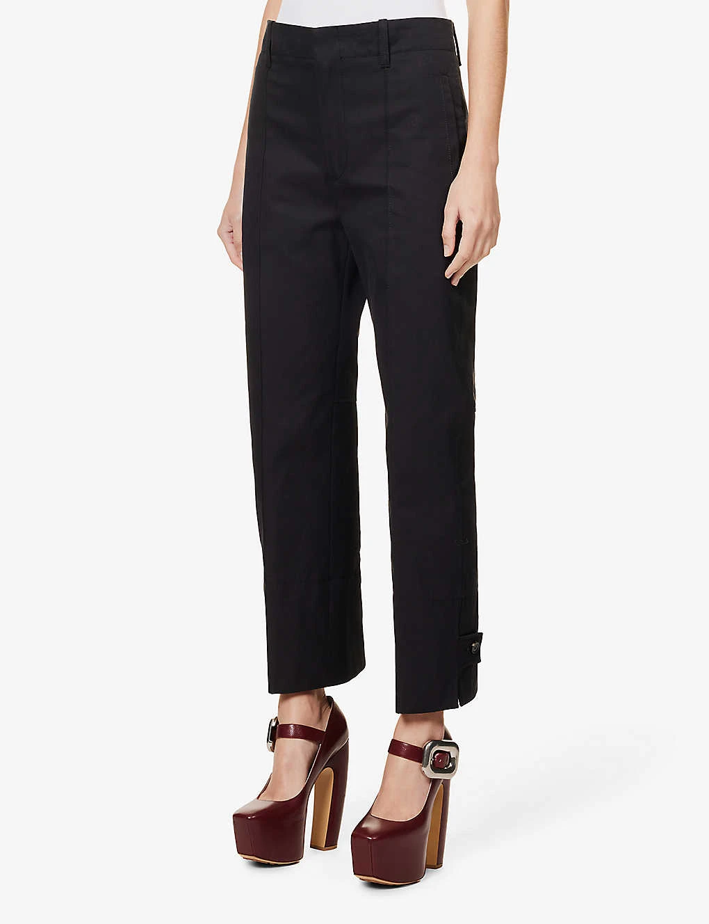 Bottega Veneta Wide-leg High-rise Wool Trousers 5 Bottega Veneta Wide-leg High-rise Wool Trousers - Image 3