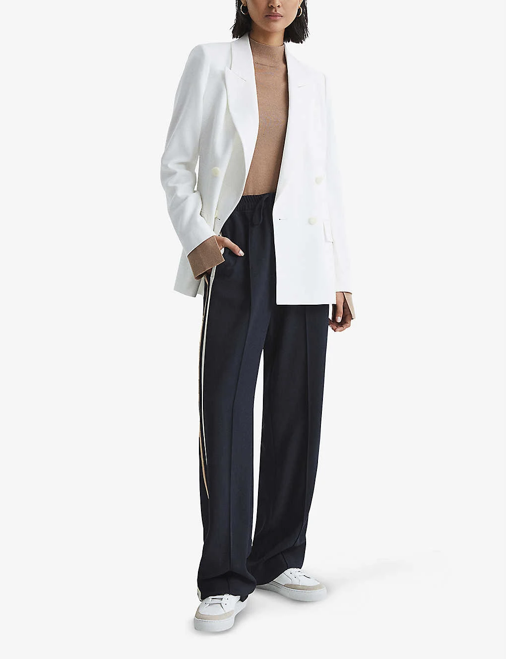 Reiss Odell Stripe-trim Woven Trousers 4 Reiss Odell Stripe-trim Woven Trousers - Image 2