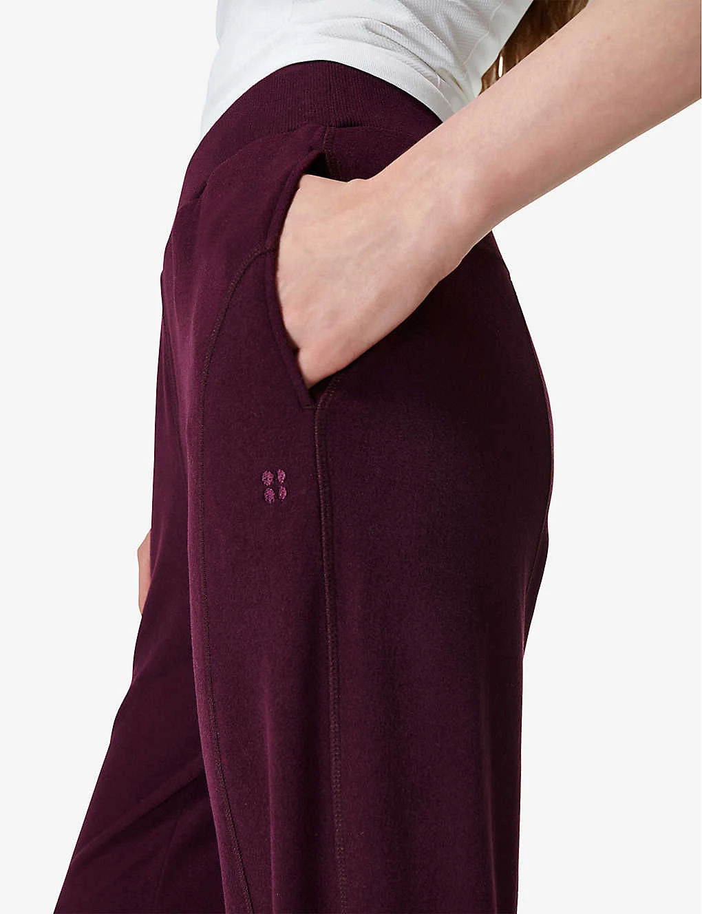 Sweaty Betty Repose Luxe 27 Stretch-fleece Jogging Bottoms 7 Sweaty Betty Repose Luxe 27 Stretch-fleece Jogging Bottoms - Image 5