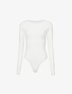 GOOD AMERICAN The Crewneck Long-sleeved Jersey Body