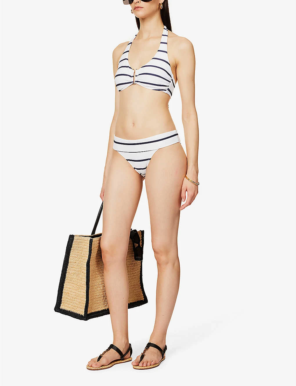 Long Island Recycled Polyamide-blend Fold-down Bikini Bottoms 4 Long Island Recycled Polyamide-blend Fold-down Bikini Bottoms - Image 2