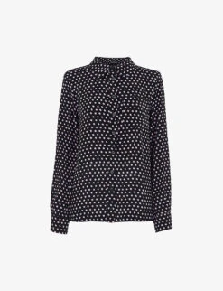 Whistles Dotted Spot-print Woven Shirt