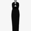 AllSaints Toni Halter-neck Woven Maxi Dress 1 AllSaints Toni Halter-neck Woven Maxi Dress -Sweaty Betty Store R04081369 BLACK M