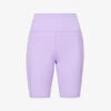 Girlfriend Collective High-rise Exposed-seams Stretch-woven Shorts 1 Girlfriend Collective High-rise Exposed-seams Stretch-woven Shorts -Sweaty Betty Store R04083181 BOUGAINVILLEA M