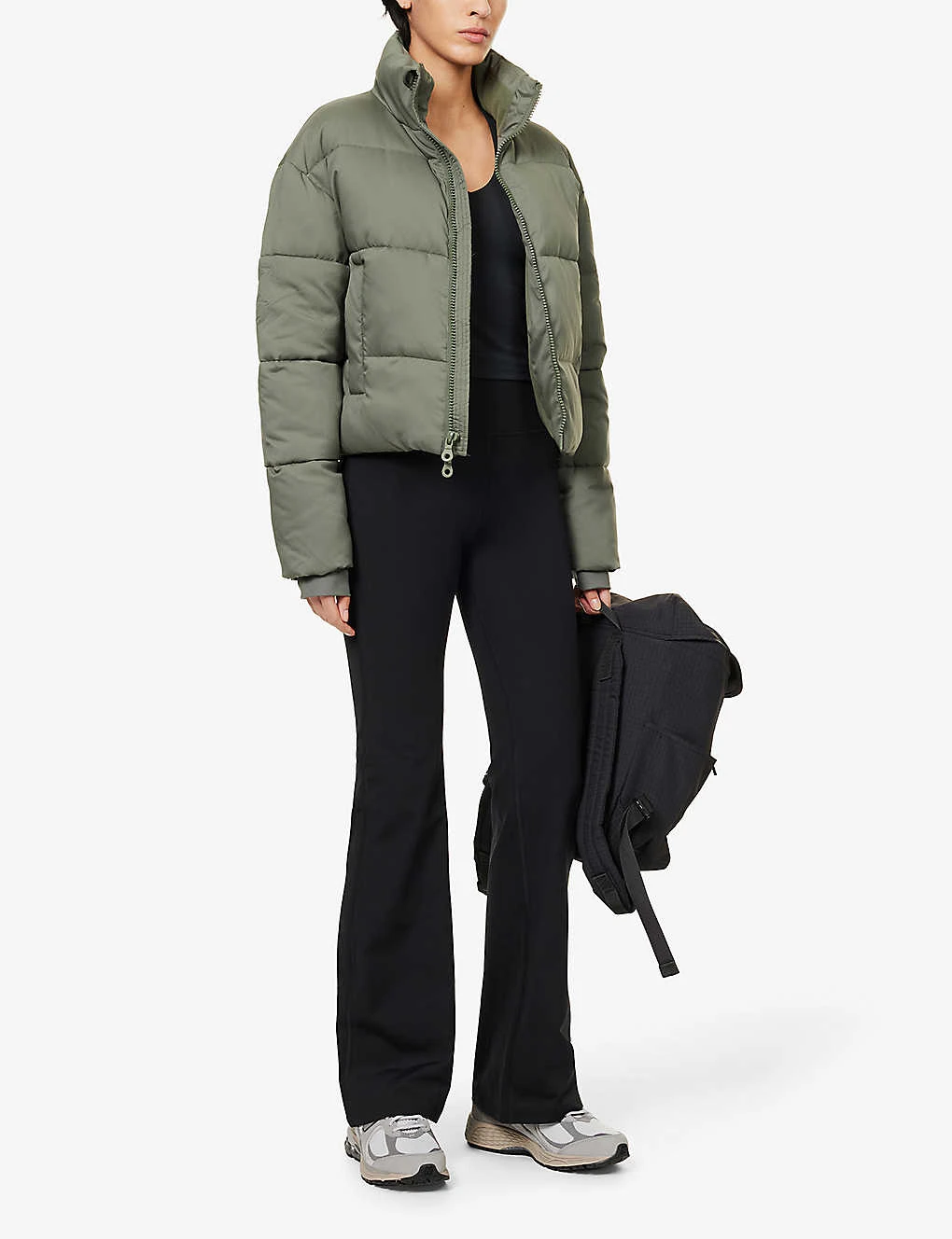 Girlfriend Collective Compression Flared High-rise Stretch-recycled Polyester Leggings 3 Girlfriend Collective Compression Flared High-rise Stretch-recycled Polyester Leggings - Image 2