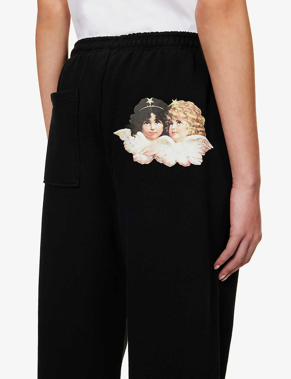 FIORUCCI Angels Brand-print Cotton-jersey Jogging Bottoms 7 FIORUCCI Angels Brand-print Cotton-jersey Jogging Bottoms - Image 5