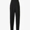THEORY Double-pleated Straight-leg Mid-rise Wool Trousers 1 THEORY Double-pleated Straight-leg Mid-rise Wool Trousers -Sweaty Betty Store R04085919 BLACK M