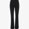 Whistles Flared High-rise Stretch-cotton Trousers -Sweaty Betty Store R04089120 BLACK M