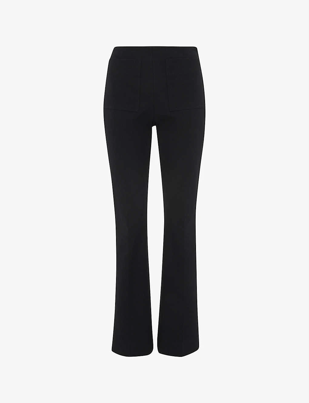 Whistles Flared High-rise Stretch-cotton Trousers 3 Whistles Flared High-rise Stretch-cotton Trousers