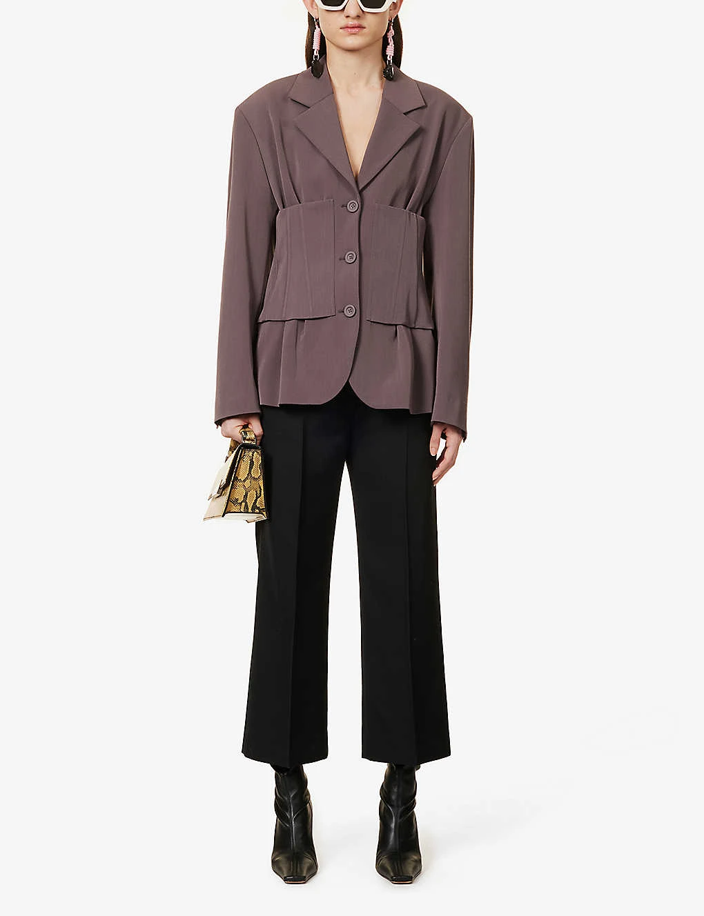 Acne Studios Straight-leg Mid-rise Cotton-blend Trousers 4 Acne Studios Straight-leg Mid-rise Cotton-blend Trousers - Image 2