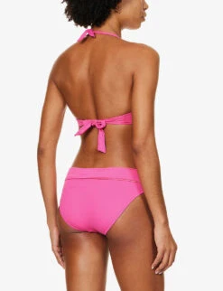 Melissa Odabash Brussels Halterneck Bikini Top 10 Melissa Odabash Brussels Halterneck Bikini Top -Sweaty Betty Store R04090045 FUCHSIA ALT03