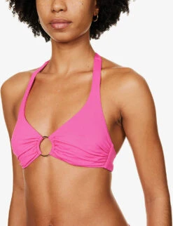 Melissa Odabash Brussels Halterneck Bikini Top 11 Melissa Odabash Brussels Halterneck Bikini Top -Sweaty Betty Store R04090045 FUCHSIA ALT04