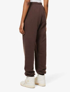 Health And Wellness Club Cotton-jersey Jogging Bottoms -Sweaty Betty Store R04090268 CHOCOLATEWHITE ALT03