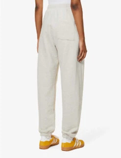 Crown Logo-print Cotton-jersey Jogging Bottoms 10 Crown Logo-print Cotton-jersey Jogging Bottoms -Sweaty Betty Store R04090269 HEATHEROATMEALFOREST ALT03