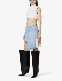 Rowing Brand-print Stretch-knit Top 8 Rowing Brand-print Stretch-knit Top -Sweaty Betty Store R04093973 WHITEBLACK ALT01