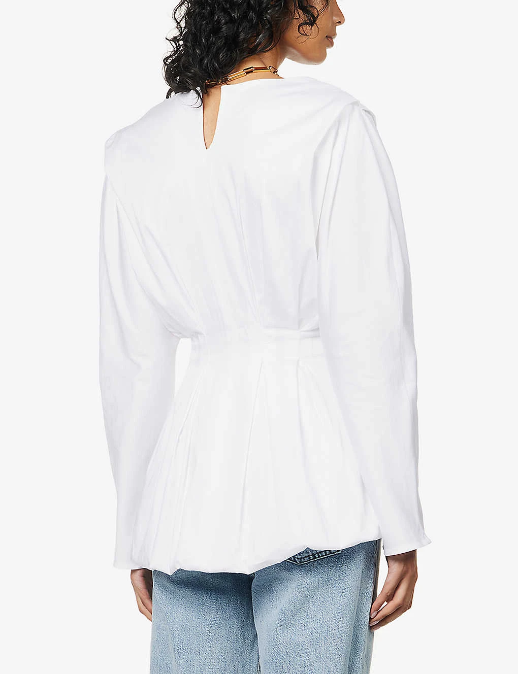 TOVE Ebba V-neck Stretch-cotton Top 6 TOVE Ebba V-neck Stretch-cotton Top - Image 4