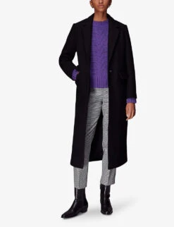 Whistles Lila Checked Straight-leg Mid-rise Woven Trousers -Sweaty Betty Store R04096996 MULTICOLOURED ALT01